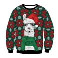 thumbnail image 3 of Suéteres navideños feos, jerséis verdes, sudaderas con estampado divertido en 3D para fiestas navideñas, sudaderas para fiestas, cumpleaños, Navidad 2025, 3 of 5