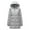 Grey, variant on GGleaf Women's Winter Thicken Puffer Coat Warm Snow Jacket with Removable Hood Fashions Long Jacket Grey Medium
