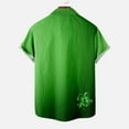 thumbnail image 5 of Alkepwun St Patricks Day Mens Irish Clover Printed Shirt Holiday Hawaiian Shirts for Men Casual Button Down Short Sleeve Shirt Plus Size on Clearance, 5 of 5