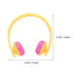 thumbnail image 3 of MLINS 20pcs Yellow Duck Headphone Ornament Mini Headset Doll Miniature Headset Simulation Doll Headgear Mini House Headset Models, 3 of 7