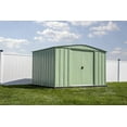 thumbnail image 1 of Arrow Classic Steel Storage Shed, 10x8, Vert sauge, 1 of 8