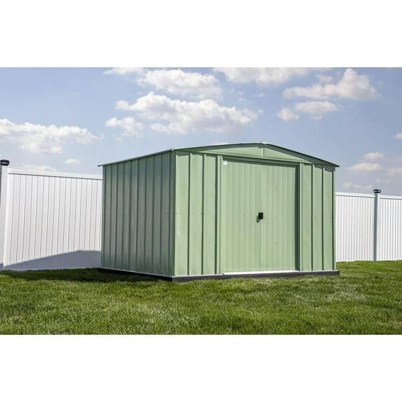 Arrow Classic Steel Storage Shed, 10x8, Vert sauge