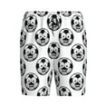 thumbnail image 4 of Wukai Happy Soccer Men’s Short Pajama Pants With Pockets Soft Sleep Pj Shorts for Men-3X-Large, 4 of 6