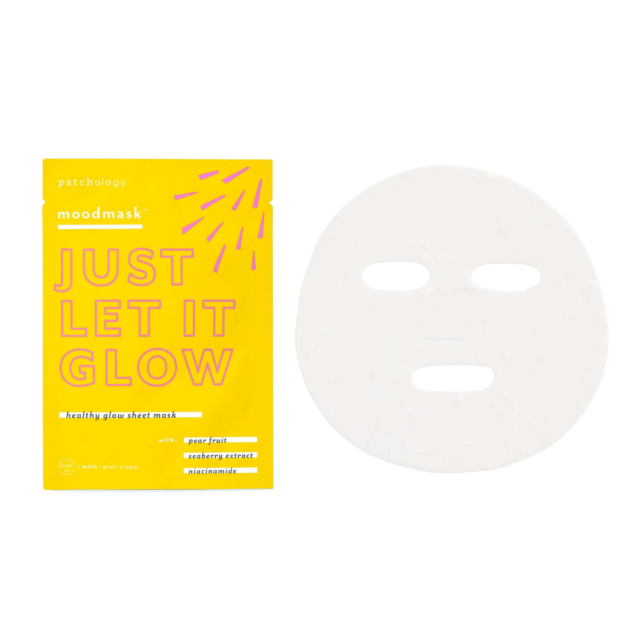 Patchology Moodmask Let It Glow Healthy Glow Sheet Mask, 0.705 oz