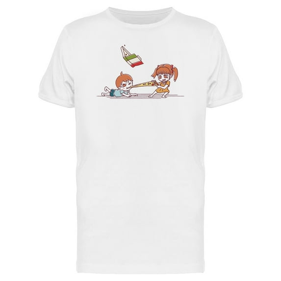 Fight For The Pizza Slice Tee Men's -Image by Shutterstock