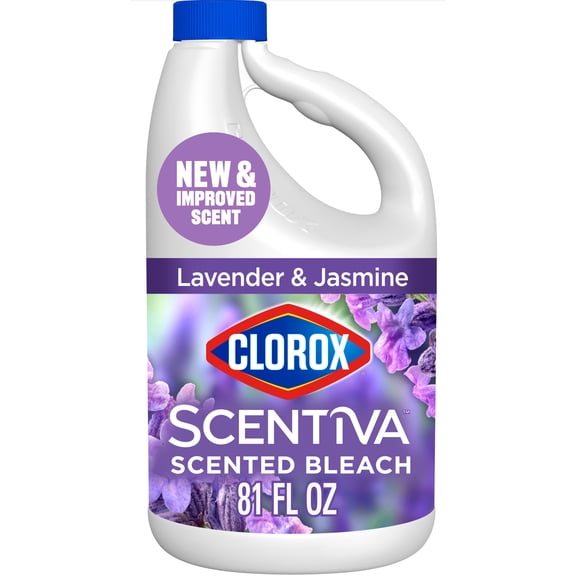 Clorox Scentiva Scented Bleach, Lavender & Jasmine, 81 fl oz