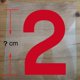 thumbnail image 3 of Parches termoadhesivos de color rojo y negro de 5 a 23 cm con letras para hacer tú mismo, para camisetas de baloncesto, fútbol y ropa, 3 of 5