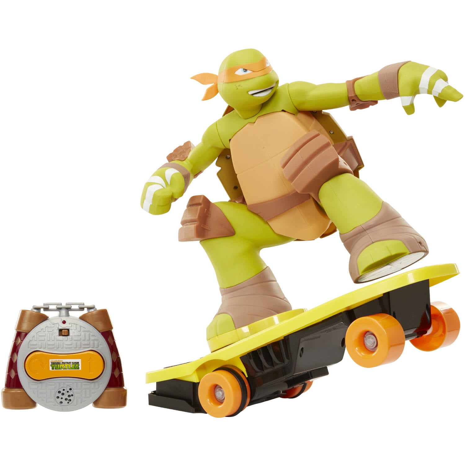 Onnodig Heerlijk kam Teenage Mutant Ninja Turtles Remote Control Skateboarding Mikey, Walmart  Exclusive - Walmart.com