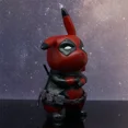 thumbnail image 3 of 12cm Kawaii Pikachu Cos Deadpool personajes de Anime versión q de animación de dibujos animados figura de juego de marea decoración de coche de escritorio pokemon, 3 of 5
