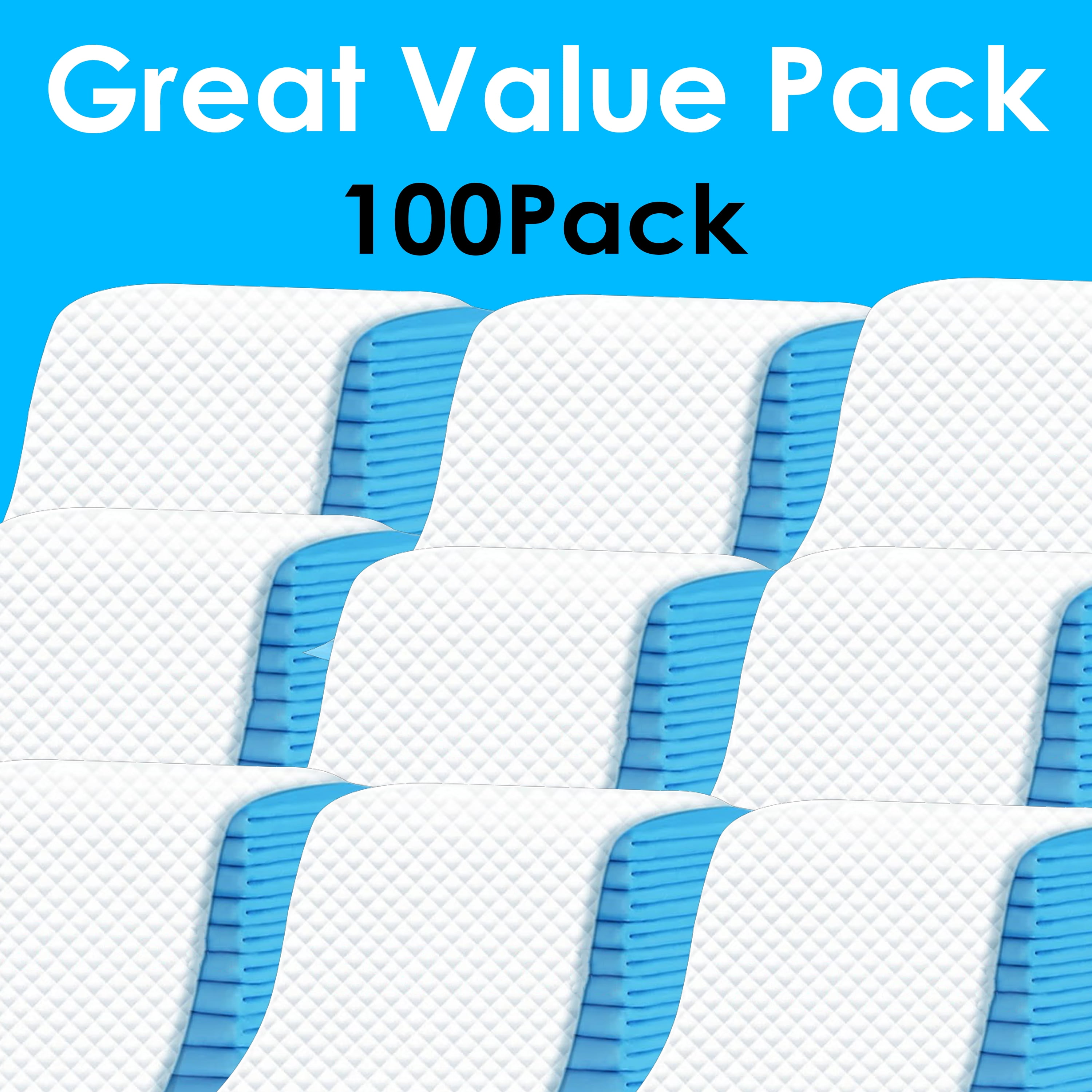 Dog Puppy Pads, 34" x 28" ,100PC,XL,SAP Super Absorbent Polymer,Pee Pads for Dogs Potty Training with Leak-Proof Quick-Dry Design
