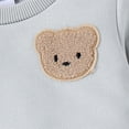 thumbnail image 4 of Toddler Baby Boy Girl Sweatshirt and Pants Set Fall Winter Bear Jogger Pants Outfit Suit 9M-5Y, 4 of 5