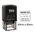 thumbnail image 1 of Printtoo Office Stationery Document Dater Stamp Self Inking With Custom Text Date Rubber Stamp-Black, 1 of 1