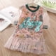 thumbnail image 2 of Vestido de encaje con estampado de flores y purpurina para niña, vestido de media manga con forro de algodón, 3, 4, 5, 6, 8, 10 y 12 años, 2023, 2 of 3