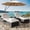 Beige, variant on IdealHouse Outdoor Chaise Lounge Set of 2, 5-Position Adjustable PE Wicker Sun Loungers with Thick Quick-Dry Cushions for Poolside Patio Backyard, Beige