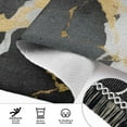 thumbnail image 4 of Black Gold White Marble Runner Area Rug 2x6 Soft Non-Slip Washable Bedside Carpet for Hallway Bedroom Living Room Home Decor, 4 of 8