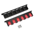 thumbnail image 3 of Red 2-Pack Wall Mounted Fishing Rod Rack, Space-Saving Horizontal Storage, Anti-Scratch Design for Home Organization, Color, 3 of 8