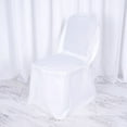 thumbnail image 6 of BalsaCircle 100 White Solid Polyester Banquet Chair Covers Slipcovers Party Linens, 6 of 8