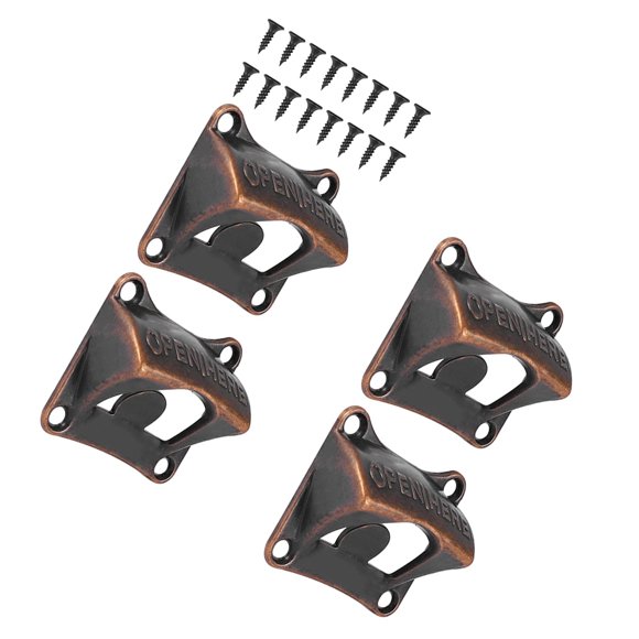 Scienceny Abridor de cerveza de 4 piezas, herramienta de apertura, decoraciones, manos libres, accesorios para el hogar, instalación práctica, aparato de Artesanía Scienceny TO010256-00B