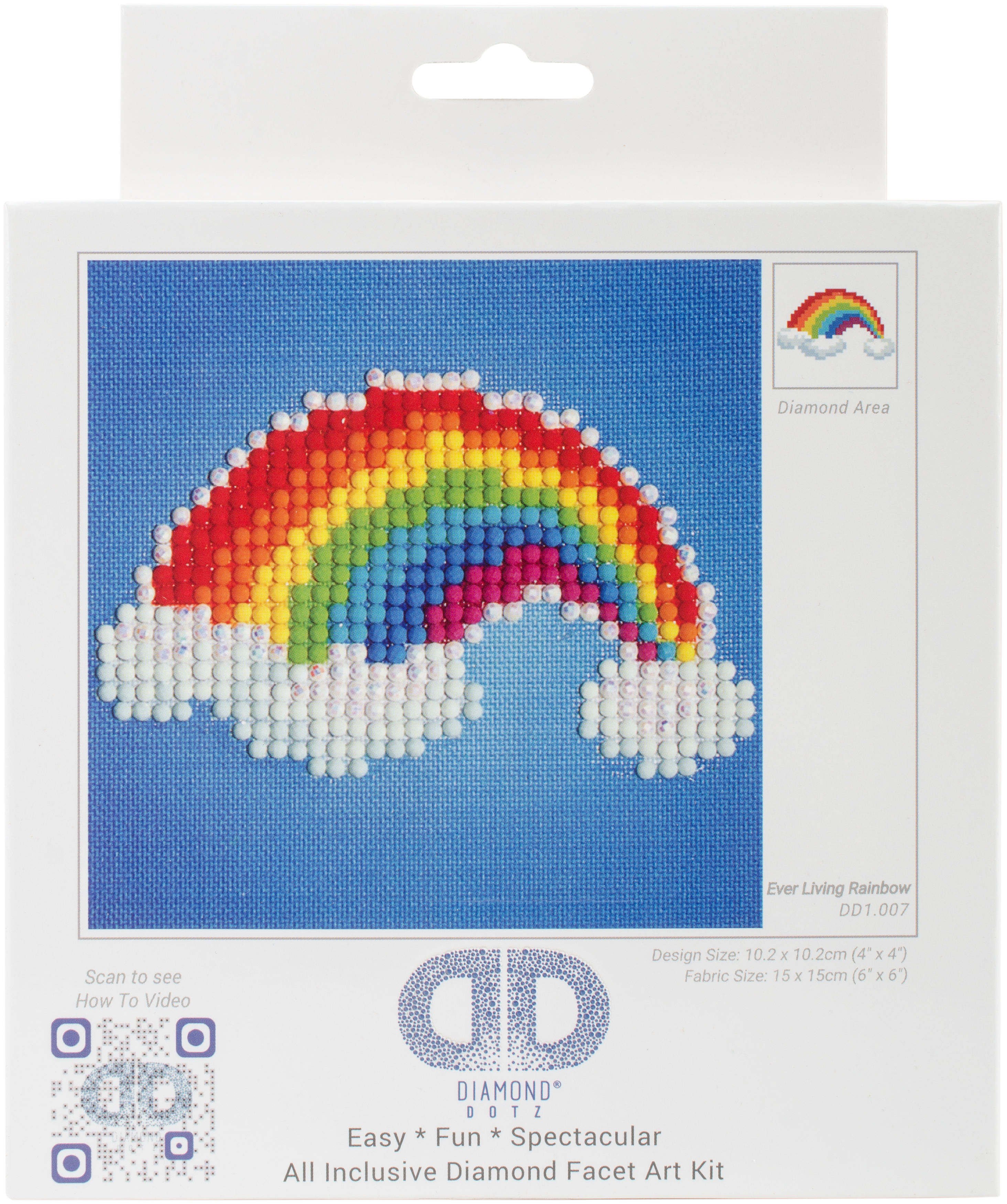 Diamond Dotz Diamond Embroidery Facet Art Kit 4"X4"Ever Living Rainbow