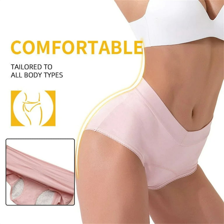 ZMHEGW Period Underwear For Women High Waisted Leak Proof For Leak Proof  Cotton Overnight Menstrual Briefs Women's Panties