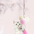 thumbnail image 2 of Cat Teaser Self Entertaining - Faux Feather Kitten Interactive Toy Pet Play Toy, 2 of 6