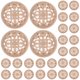 thumbnail image 1 of 30 botones huecos de 23 mm con elegante hebilla de metal, herramientas para manualidades, botones de costura DIY para decoración (dorados), 1 of 4