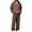 Brown, variant on hotojiny Men's Quarter Zip Tracksuit 2 Piece Sweatsuit Sets Lightweight Long Sleeve Sweatshirt with Long Pants Matching Outfit(White,X-Large)