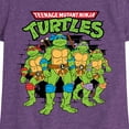 thumbnail image 3 of Teenage Mutant Ninja Turtles  - Group Logo Brick Wall  - Toddler & Youth Girls Short Sleeve Graphic T-Shirt, 3 of 5