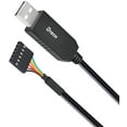 thumbnail image 5 of DTECH 6ft 3.3V FTDI USB to TTL Serial Adapter Debug Cable 6 Pin 0.1 inch Pitch Female Socket Header UART IC FT232RL, 5 of 5