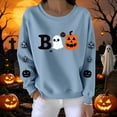 thumbnail image 6 of Ihhxva Women's Plus Oversized Sweatshirt for Women Loose Fit Moisture-Wicking Halloween Spooky Graphic Pullover Cozy Cotton Casual Long Sleeve Crewneck Autumn Party Top S-2XL, 6 of 6