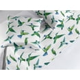 thumbnail image 2 of Bird Bed Runner Set, Hummingbird Flying in the Jungle Tropical Climate Animal Exotic Artwork, Decorative Bedding Scarf & 2 Pillow Shams for Hotels Homes, King, Lime Green Persian Blue, by Ambesonne, 2 of 3