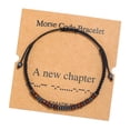 thumbnail image 2 of Xihbxyly Pulsera Inspiradora, Diseño de Cuerda de Nailon Ajustable, Dije Único de Cuentas de Madera, Elegantes Detalles de Hematita, Regalo Perfecto para Cumpleaños, Un Recordatorio para Tus Seres Qu, 2 of 2