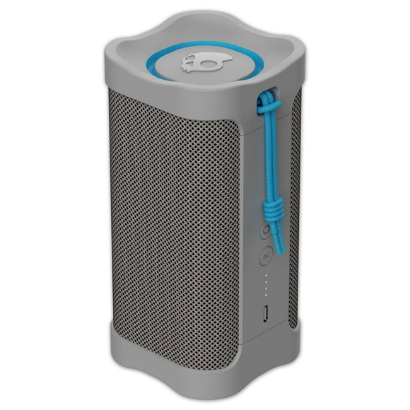 Skullcandy Enceinte Bluetooth Sans Fil - Enceinte Portable Étanche IPX7 avec Radiateurs Passifs Personnalisés, Batterie 14 Heures, Enveloppe de Poignet en Nylon, & Stéréo Sans Fil Véritable