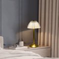 thumbnail image 1 of Lampe de Chevet Sans Fil, Rétro Lampe de Table 3 Couleurs Tactile Contrôle Dimmable pour Chambre à Coucher, 1 of 8