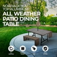 thumbnail image 2 of Four Seasons Courtyard Norwalk Slat Top Aluminum All Weather Dining Table, 2 of 8