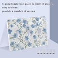 thumbnail image 3 of Yayeee Toggle Light Switch Wall Plate 2-Gang 4.56"x4.48" Decorative Outlet Cover, Forget Me Not, 3 of 7