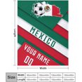 thumbnail image 2 of Custom Blanket for Bed Fans Gift Soccer City Winter Summer Fleece Throw Blankets Personalized Name & Number, 40"x50", 50"x60", 70"x80" A1, 2 of 5