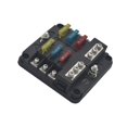 Vehicle and ship multichannel Fuse Box with positive and negative 6