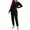 C-Black271, variant on DHFJKG Women Pajama Sets 2 Piece Long Sleeve and Joggers Sleepwear Lightweight Solid Color Pjs Loungwear Set With Pockets Cozy Homewear