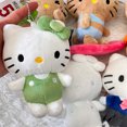 thumbnail image 5 of Colgante de gatito nuevo y de edición limitada por el 50.° aniversario, llavero de piel negra para chicas atractivas, bolso de Hello Kitty, adornos para bolso de muñeca, 5 of 5