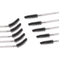 thumbnail image 3 of 100pcs Disposable Mascara Brushes with Container, Mascara Wands Makeup Brushes Applicators Kits for Eyelash Extensions and Eyebrow Brush (Crystal Black), 3 of 5