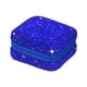 thumbnail image 4 of Caja de joyería con diamantes de imitación, organizador de collares y pendientes, caja de almacenamiento de joyería compacta brillante para manualidad Azul, 4 of 8