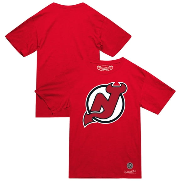 Men's Mitchell & Ness Red New Jersey Devils Heritage T-Shirt