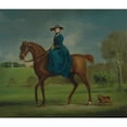 thumbnail image 3 of George Stubbs 17x15 Black Modern Framed Museum Art Print Titled - The Countess of Coningsby in the Costume of the Charlton Hunt (ca. 1760), 3 of 5