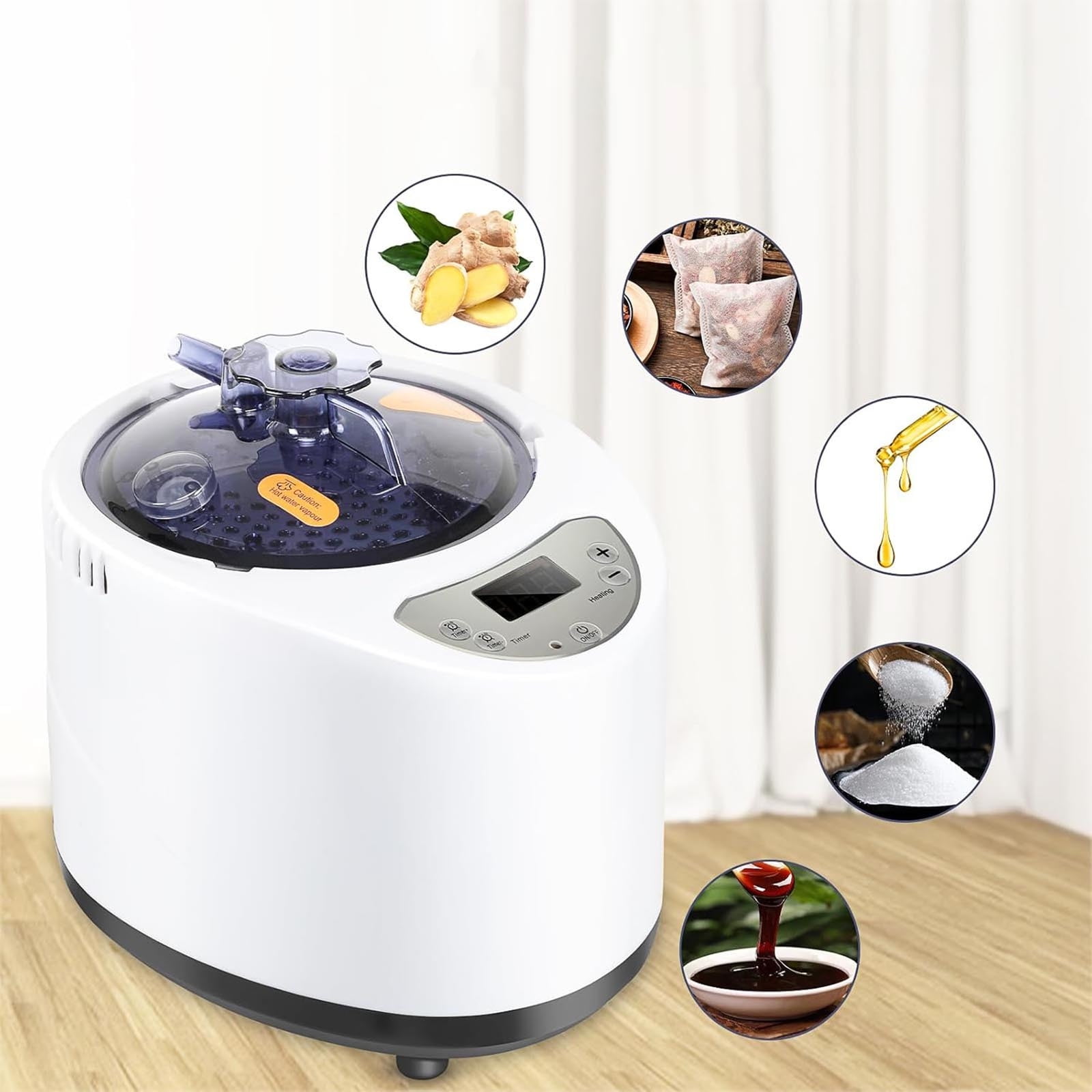 Isvgxsz 3L Sauna Steamer, Portable Steam Generator, Large