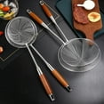 thumbnail image 4 of Grandest Birch Long Handle Skimmer Scoop Ergonomic Design Stainless Steel Portable Cooking Strainer Spoon Household Supplies, 4 of 8