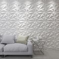 thumbnail image 2 of Art3d Triangle diamond in White 19.7 in. x 19.7 in. PVC 3D Wall Panel (12-Pack), 2 of 7