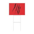 thumbnail image 4 of Effete Feline Claw Marks Scratch Plastic Lawn Yard Sign, 4 of 6