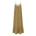 thumbnail image 4 of Fankiway Robe Décontractée Mode Femme Sans Manches à Bretelles avec Poche Dos Nu Grande Taille Robes de Plage pour Femmes, 4 of 6