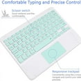 thumbnail image 3 of Spanish/English Bluetooth Keyboard 10 inch for iPad Air Pro Wireless Rechargeable Keyboard for Phone Tablet Laptop Universal, 3 of 5